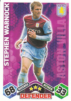 Stephen Warnock Aston Villa 2009/10 Topps Match Attax #EX6